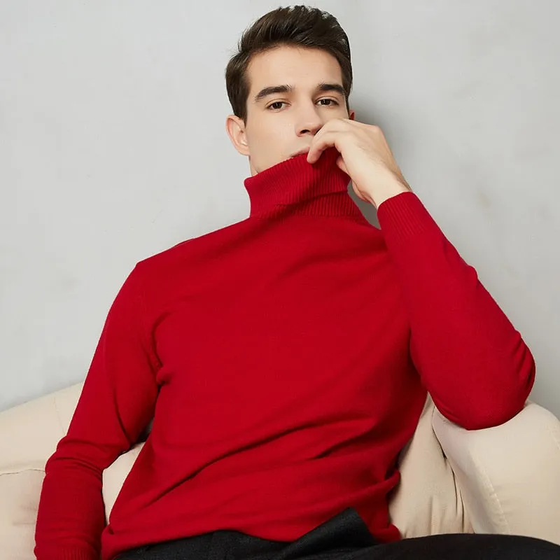 Men's 8 Color Turtleneck Sweater