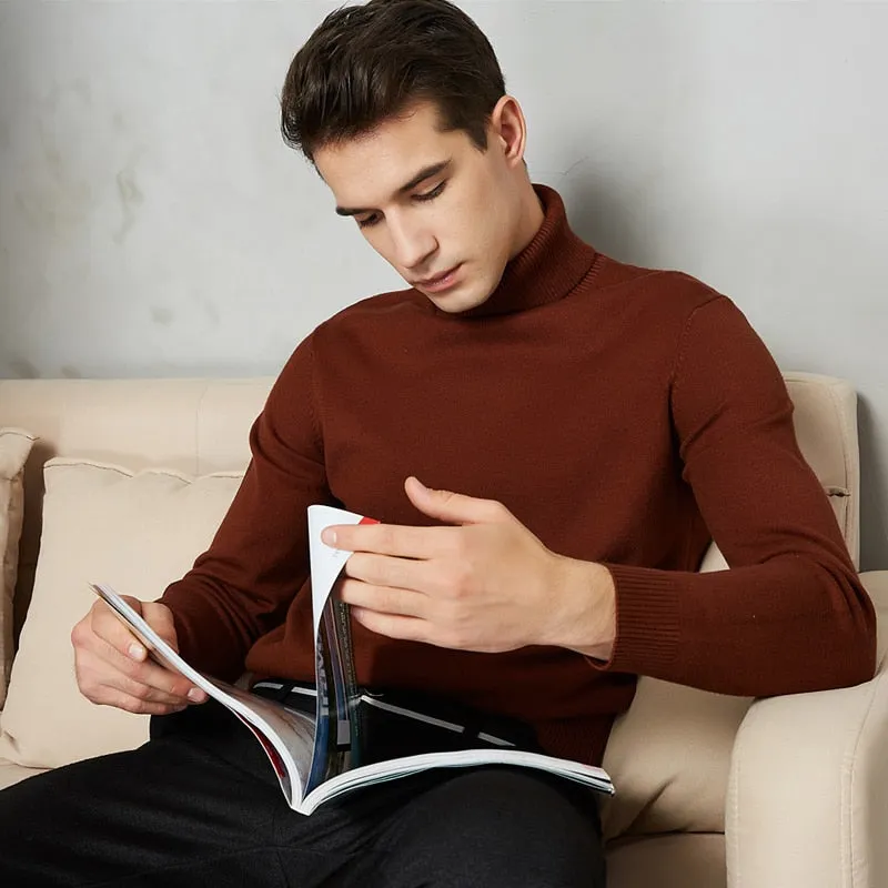 Men's 8 Color Turtleneck Sweater