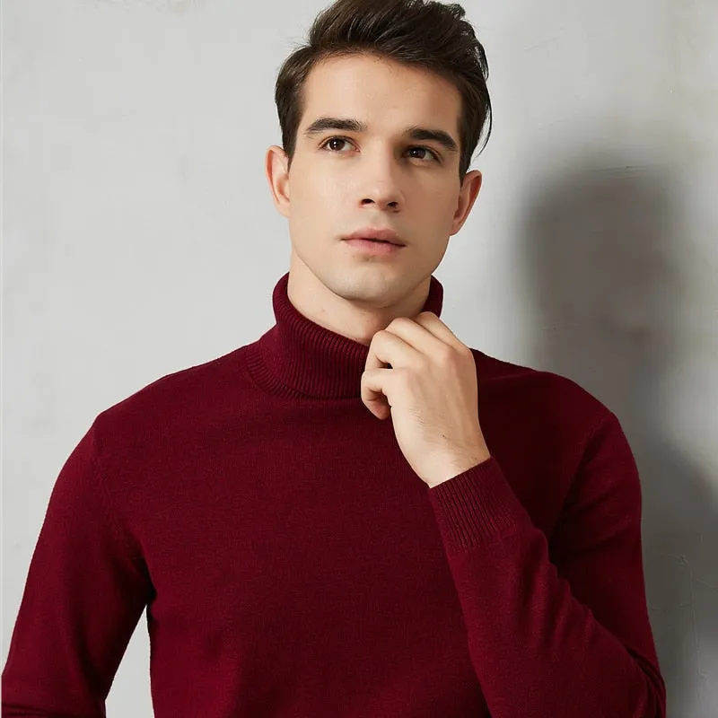 Men's 8 Color Turtleneck Sweater