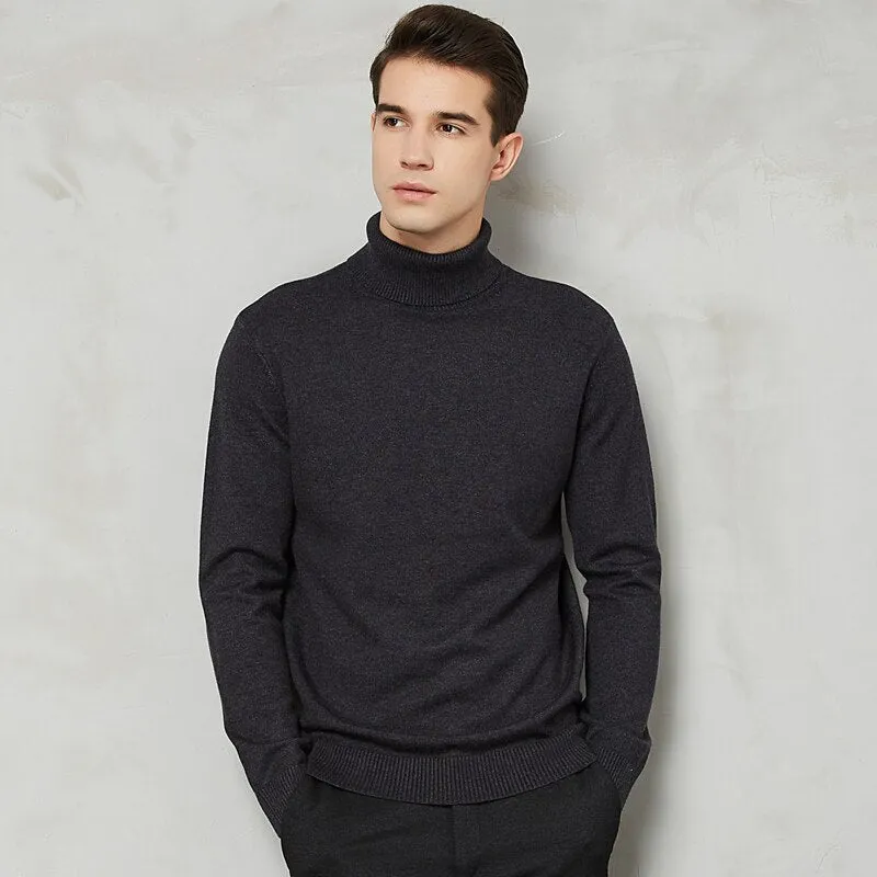 Men's 8 Color Turtleneck Sweater