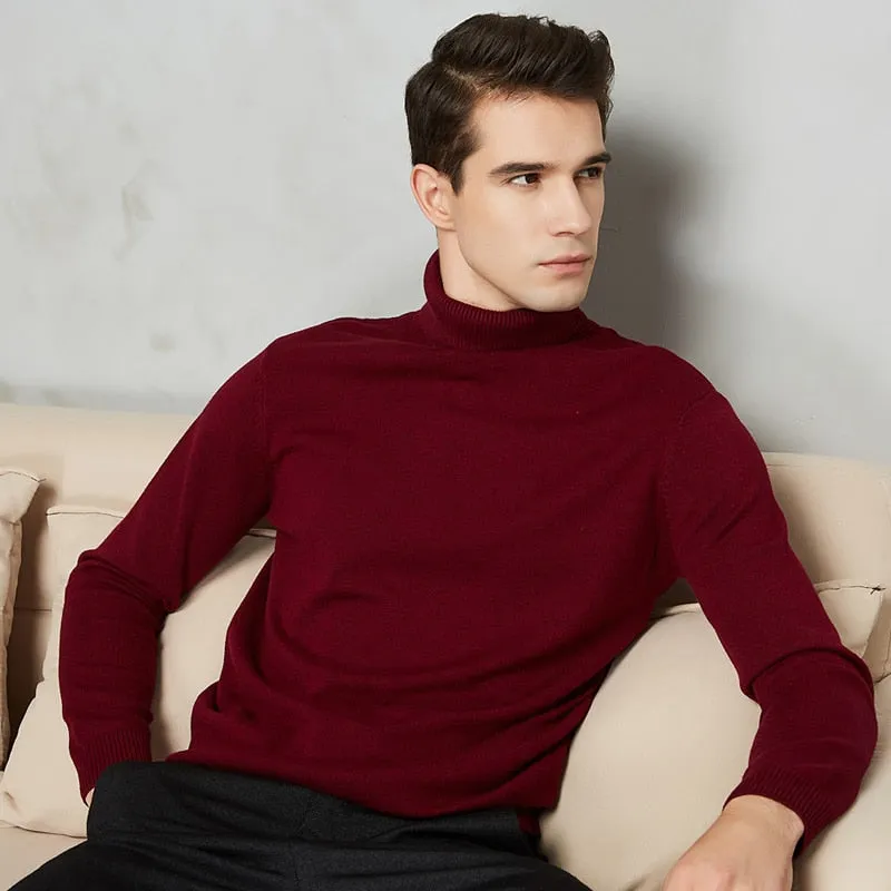 Men's 8 Color Turtleneck Sweater
