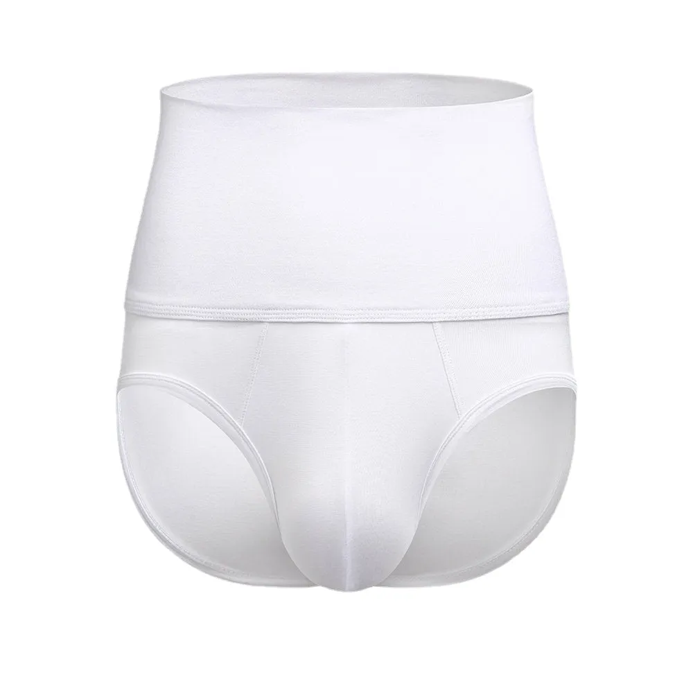 Men's High Waist Skinny Briefs: Breathable, Elastic, Butt-Lifting Compression Shapewear