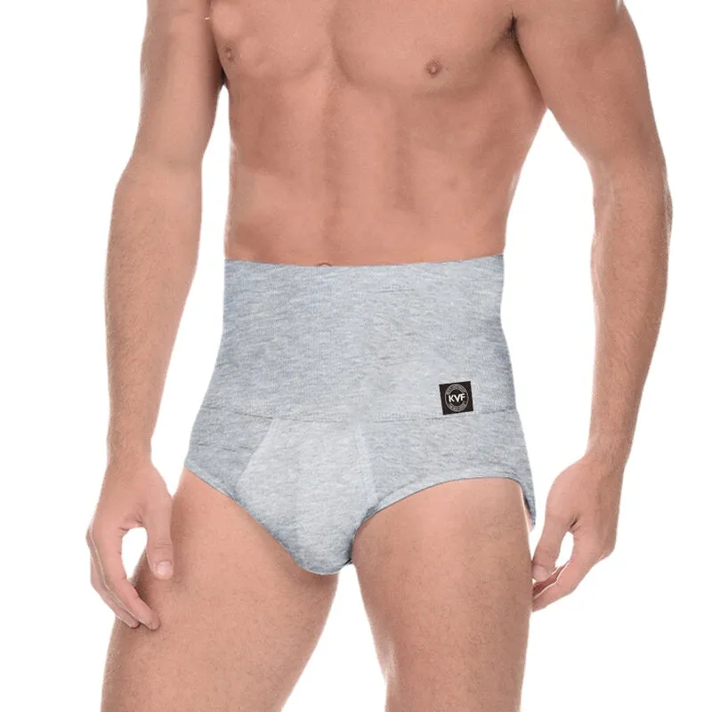 Men's High Waist Skinny Briefs: Breathable, Elastic, Butt-Lifting Compression Shapewear