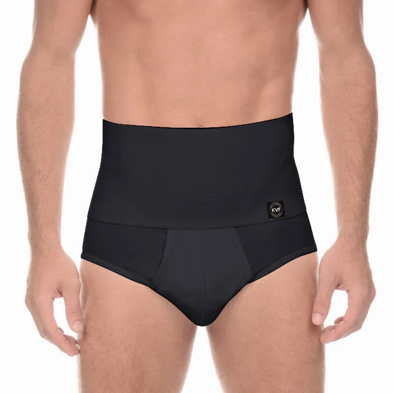 Men's High Waist Skinny Briefs: Breathable, Elastic, Butt-Lifting Compression Shapewear