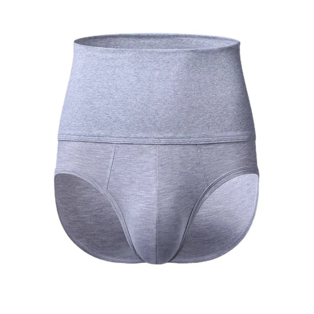 Men's High Waist Skinny Briefs: Breathable, Elastic, Butt-Lifting Compression Shapewear