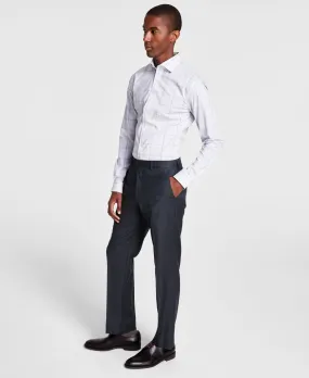 Michael Kors Mens Classic fit Dress Pants 36 x 32 Dark Grey Solid Stretch