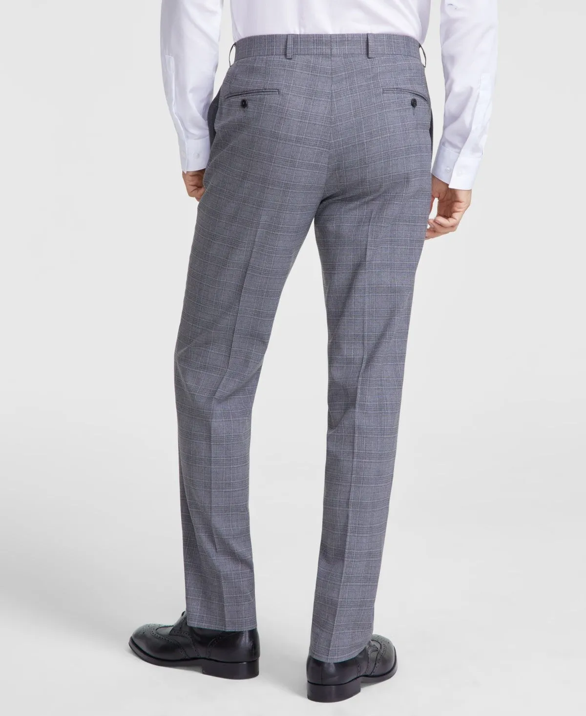 Michael Kors Mens Classic fit Dress Pants 38 / 30 Grey Plaid