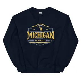 Michigan Football Vintage Retro Unisex Sweatshirt