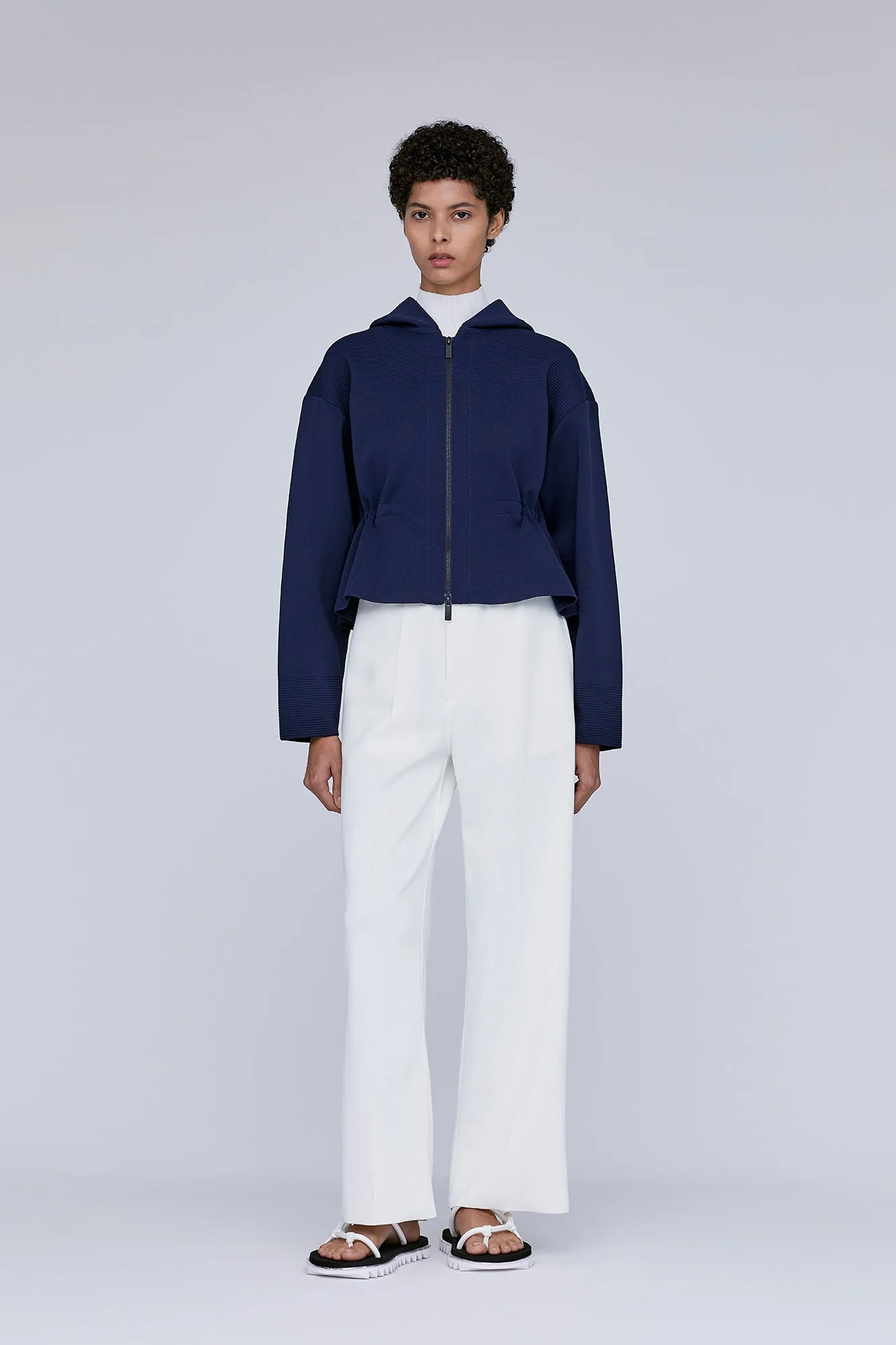 MILAN CROPPED HOODIE JACKET