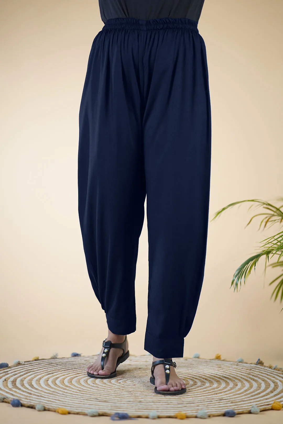 Navy Rayon AfghaniSalwar