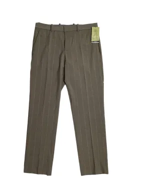 Perry Ellis Portfolio Mens Modern fit Dress Pants 36 / 30 Beige Plaid Stretch