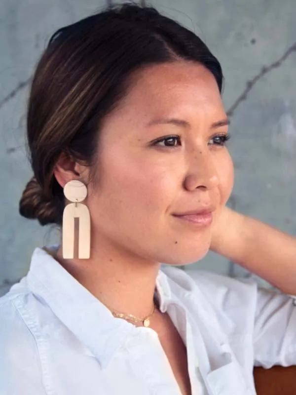 Rainbow Earrings | Bone