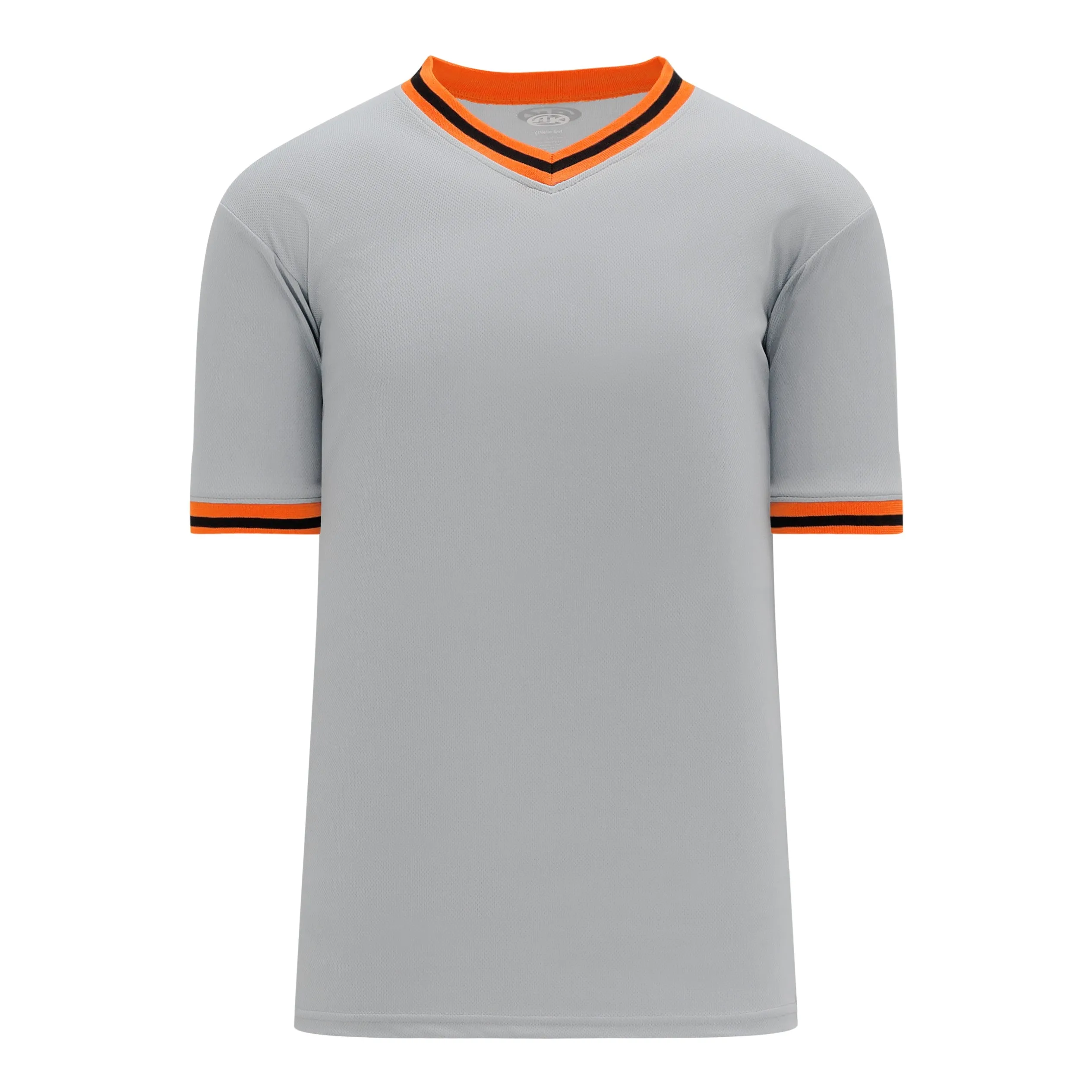 Retro V-Neck Dry Flex Pullover Grey-Orange Jersey