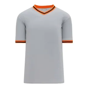 Retro V-Neck Dry Flex Pullover Grey-Orange Jersey