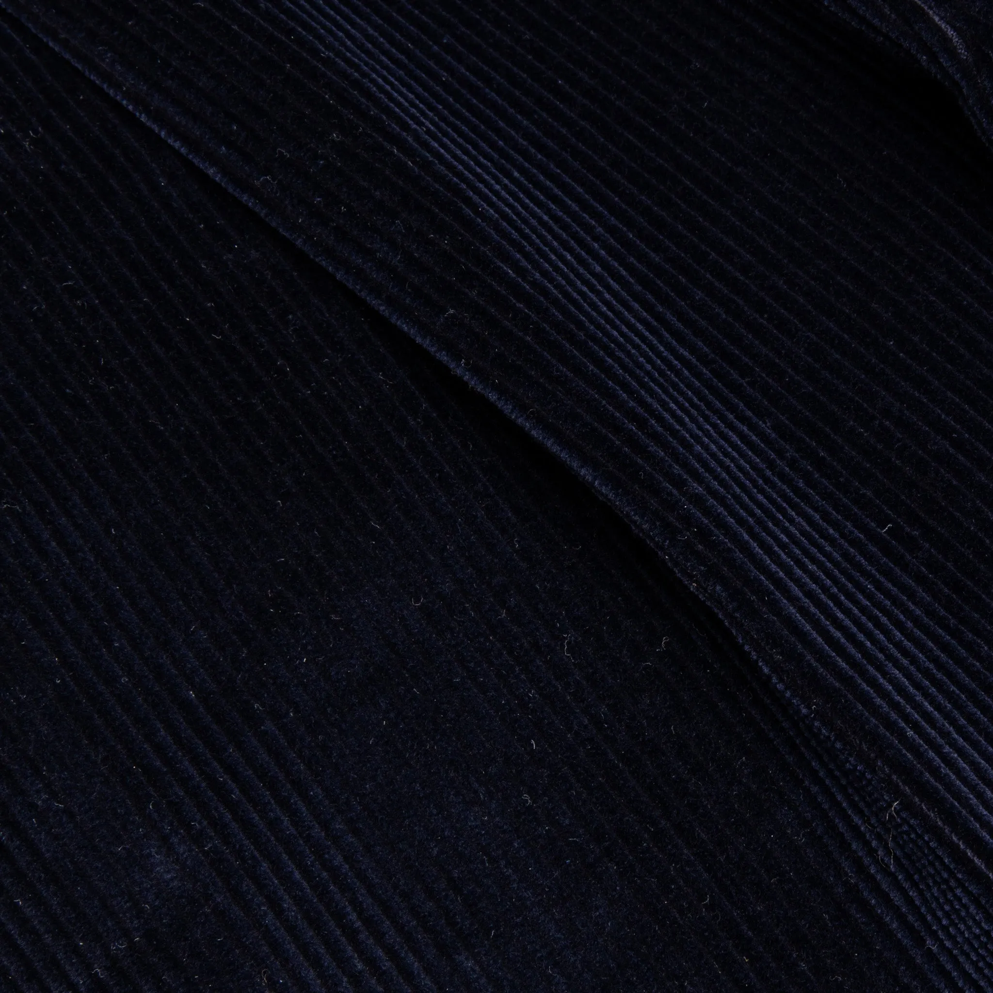 Rota Pantaloni High Rise Regular Fit 8-Wale Corduroy Blu Notte