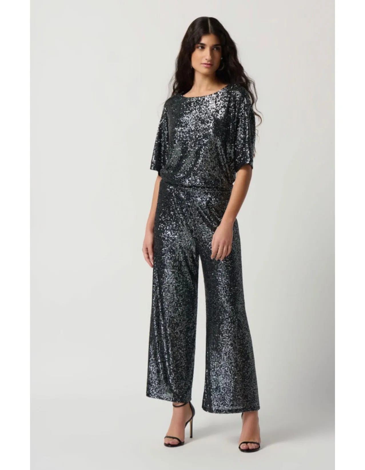 Sequin Wide Leg Sequin Pant
