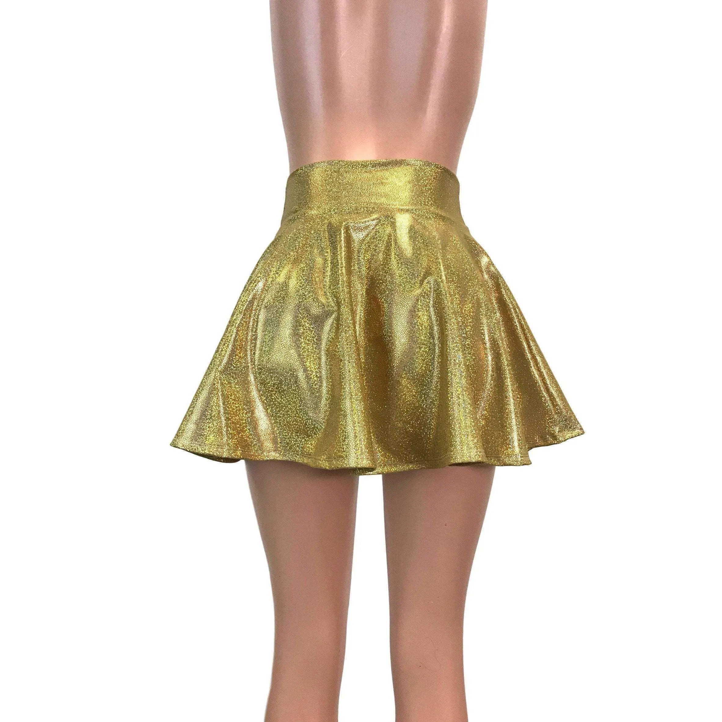 Skater Skirt - Gold Holographic