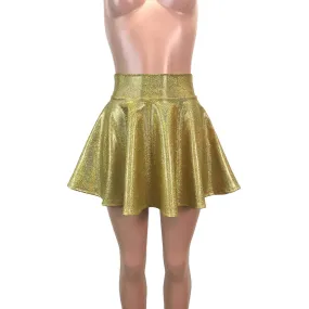 Skater Skirt - Gold Holographic