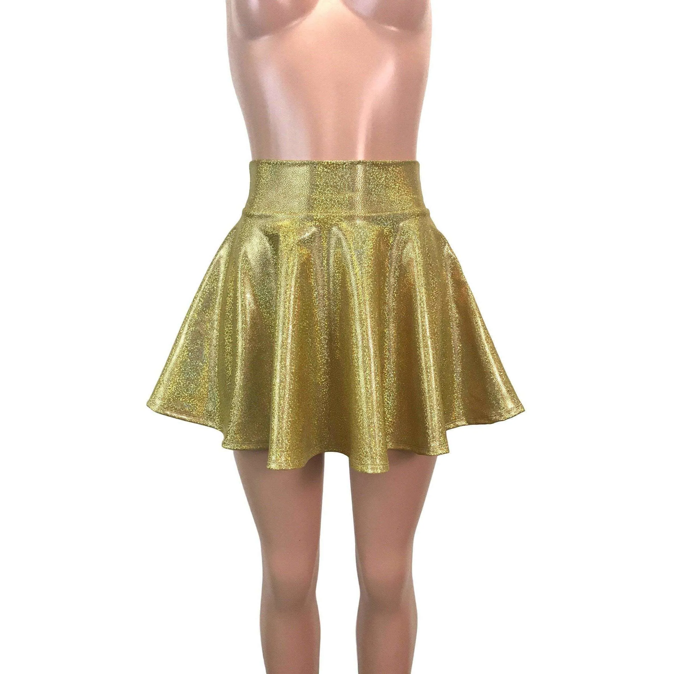 Skater Skirt - Gold Holographic