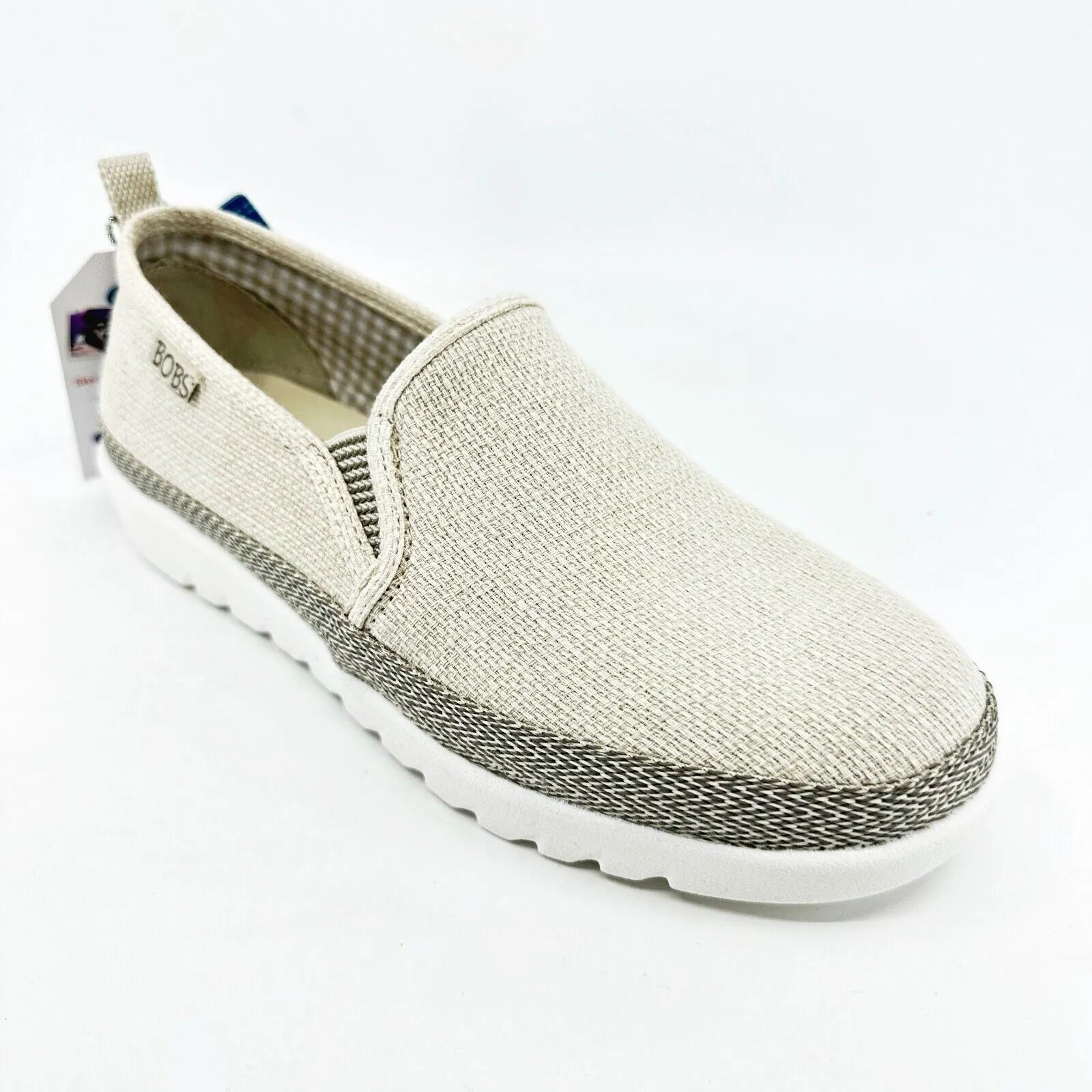 Skechers Bobs Flexpadrille Hi Pleasant Harmony Natural Womens Memory Foam Shoes