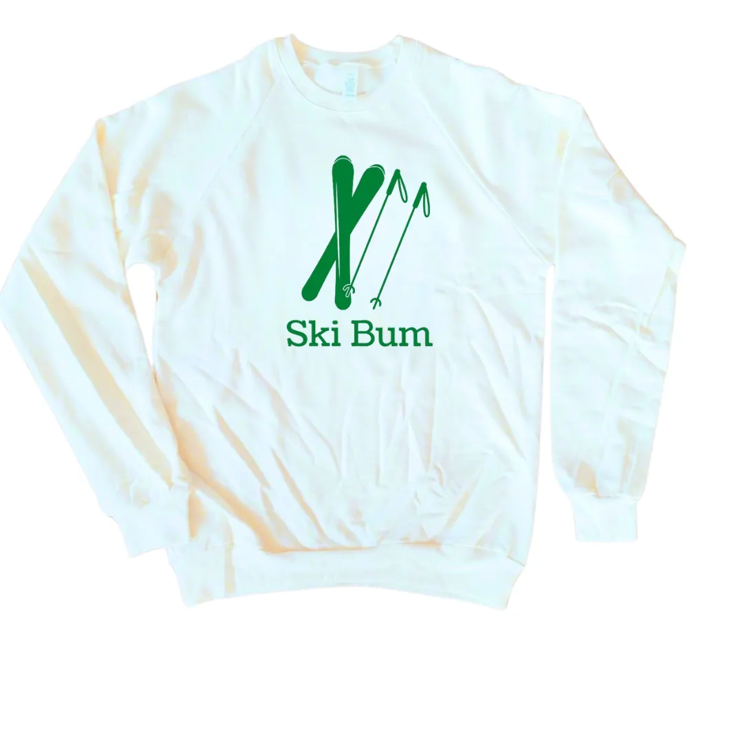 Ski Bum Adult Sweatshirt