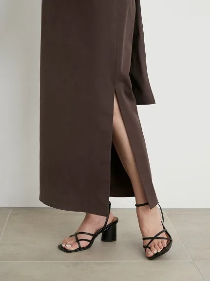 slit pencil skirt