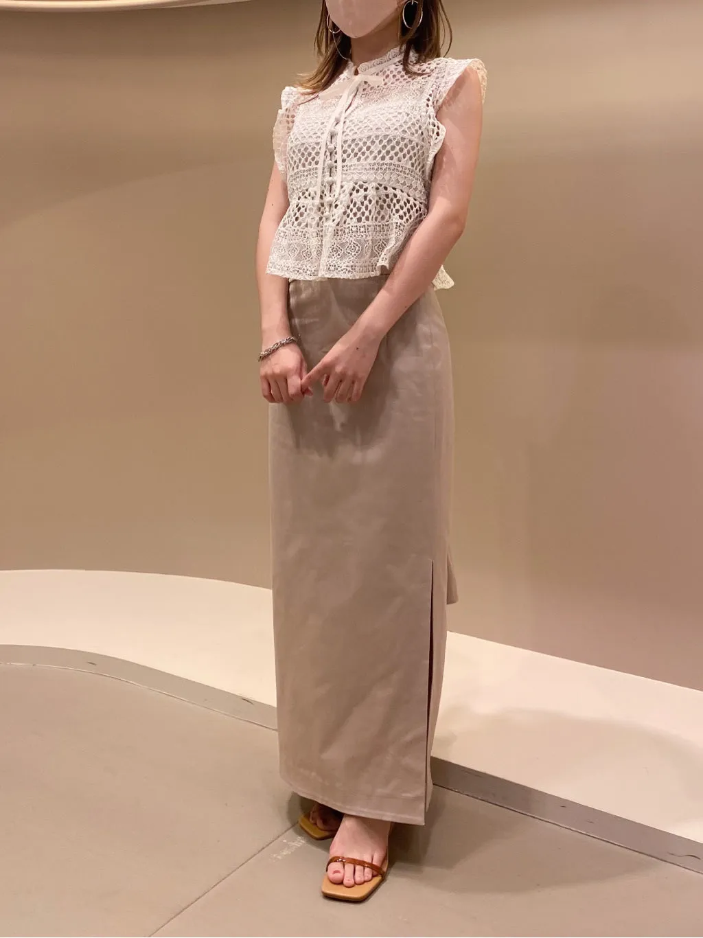 slit pencil skirt