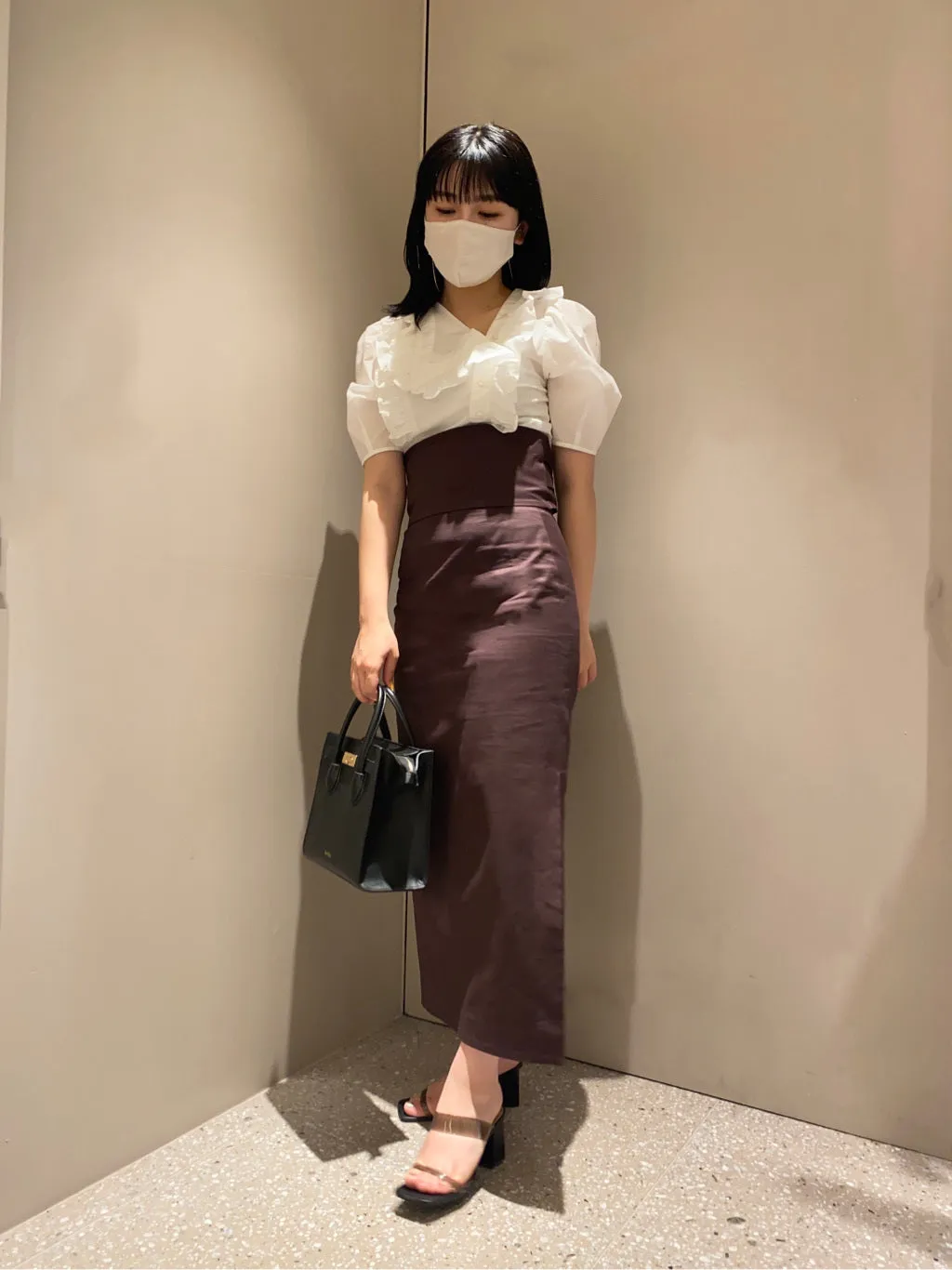 slit pencil skirt
