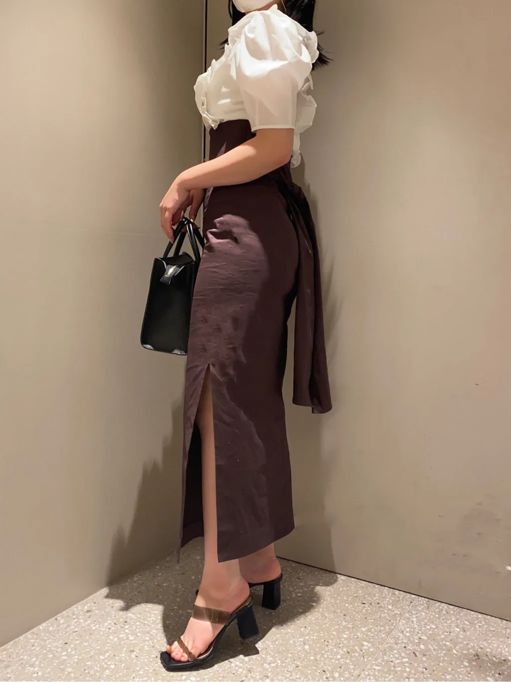 slit pencil skirt