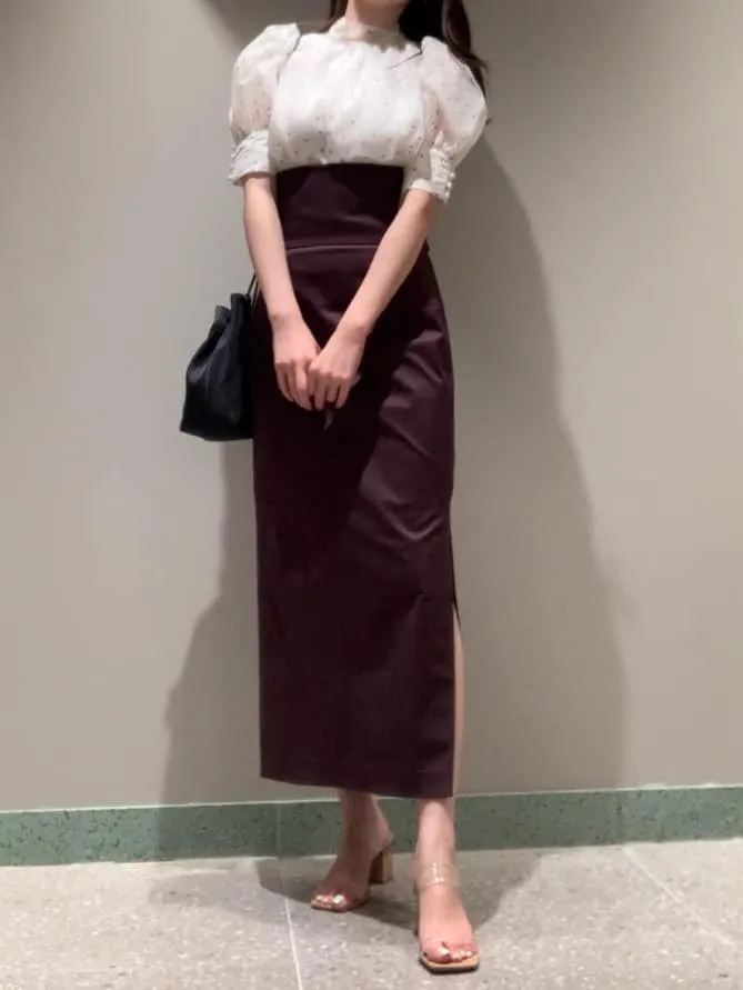 slit pencil skirt