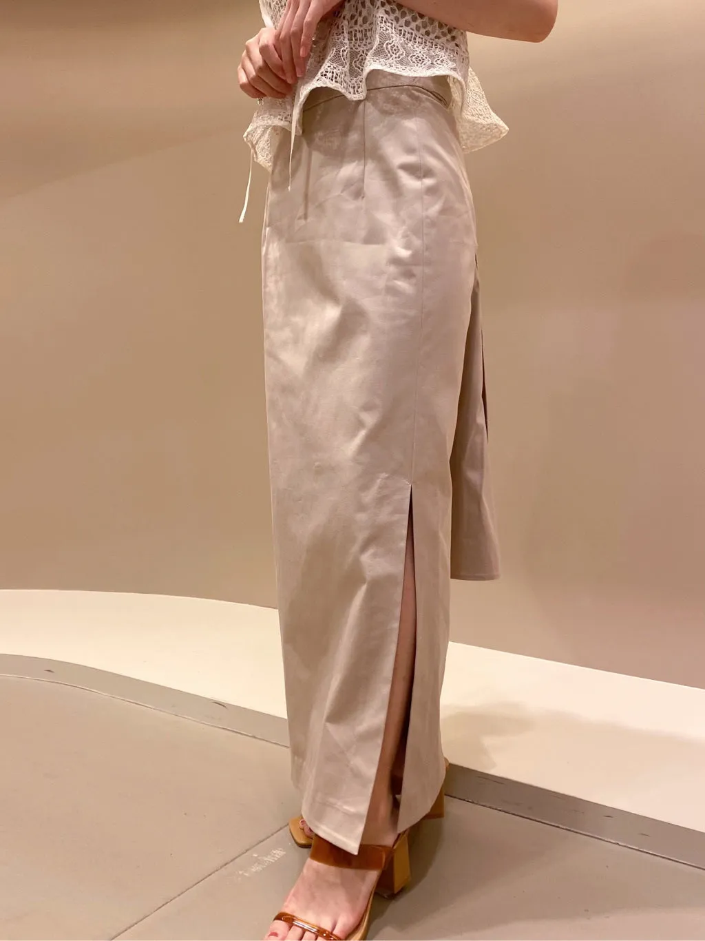 slit pencil skirt