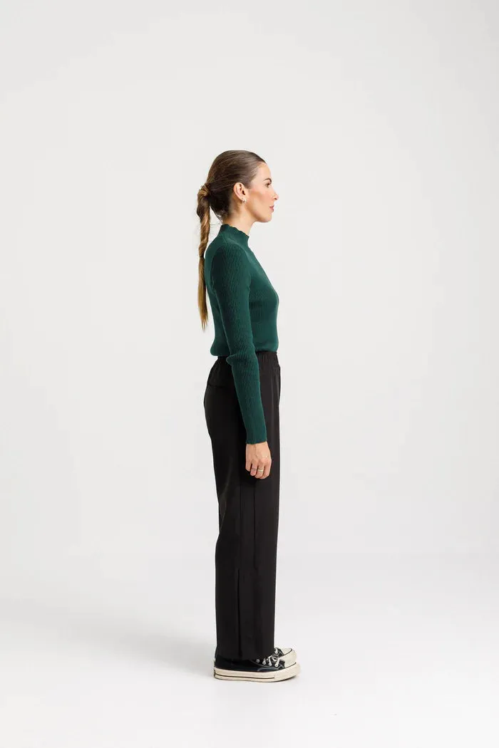 Thing Thing Mock Neck Longsleeve - Forest
