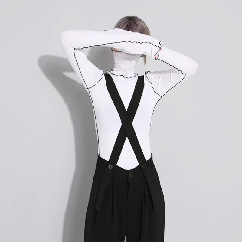 Tosi Color Contrast Tissue Turtleneck Top - 2 Colors