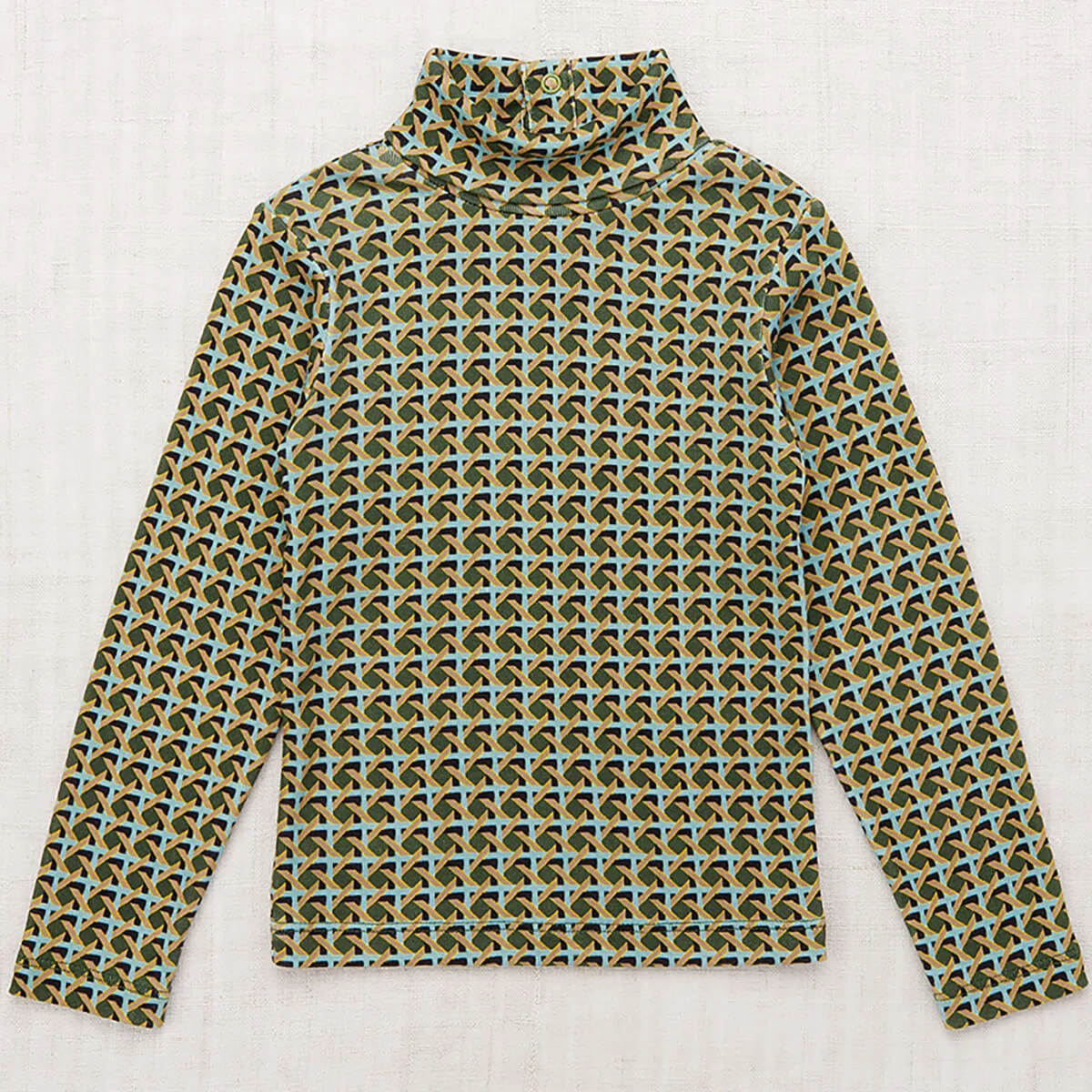 Turtleneck in Leaf Lattice by Misha & Puff - Last Ones In Stock - 8-10 Years