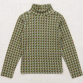 Turtleneck in Leaf Lattice by Misha & Puff - Last Ones In Stock - 8-10 Years