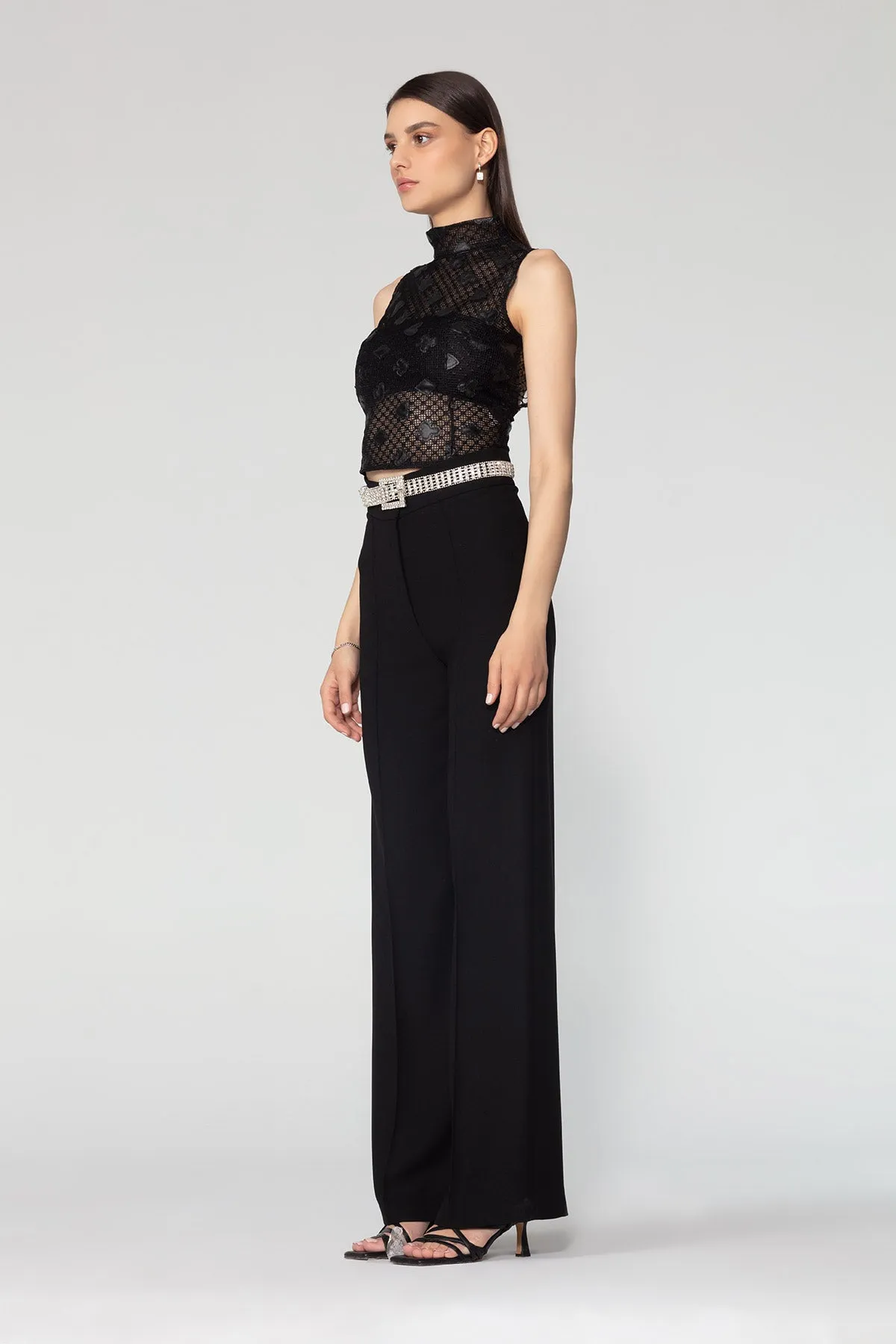 Turtleneck Sleeveless Top