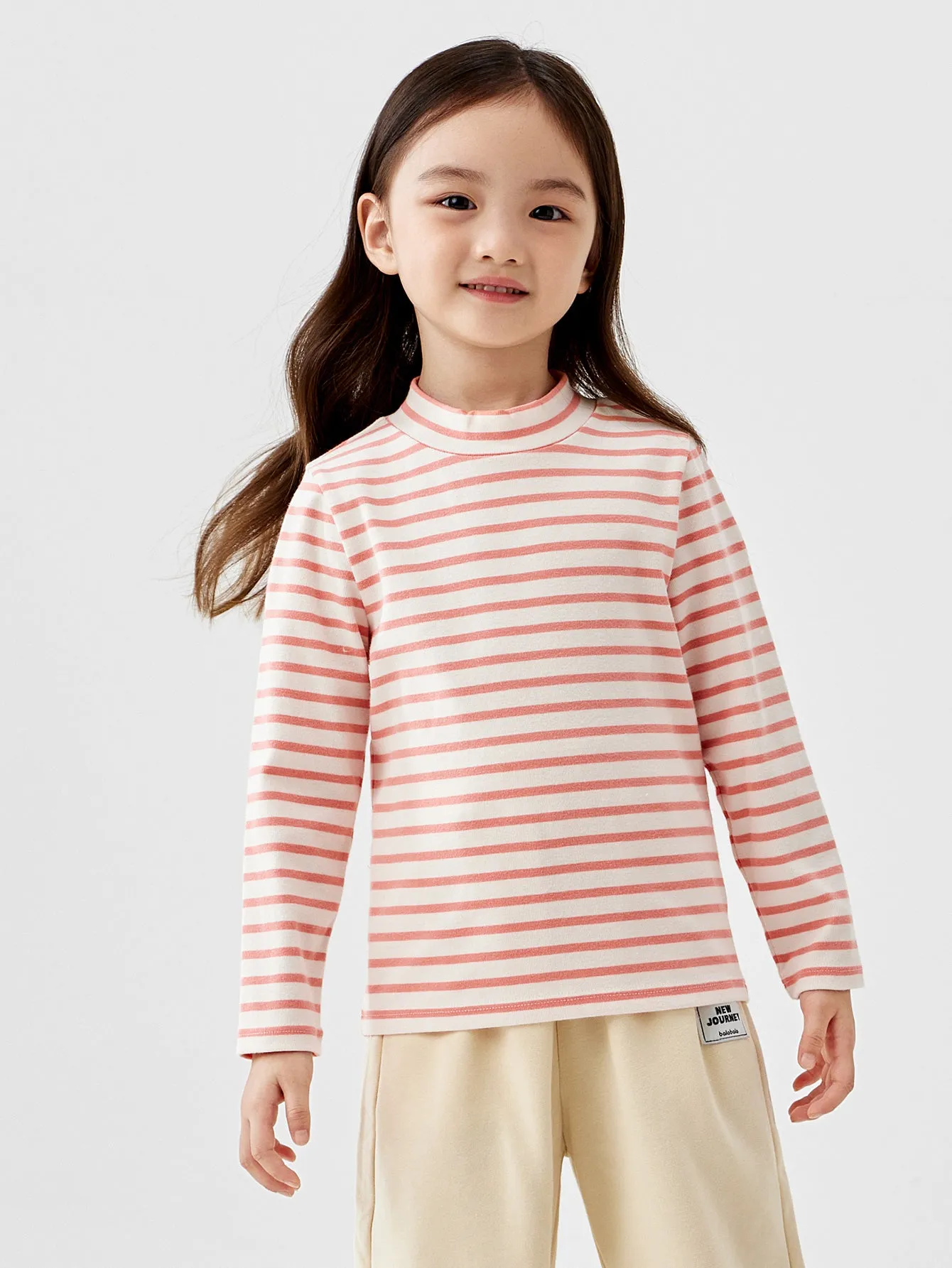 Unisex Toddler And Kid Xinjiang Cotton Elastic Long-Sleeved T-Shirt