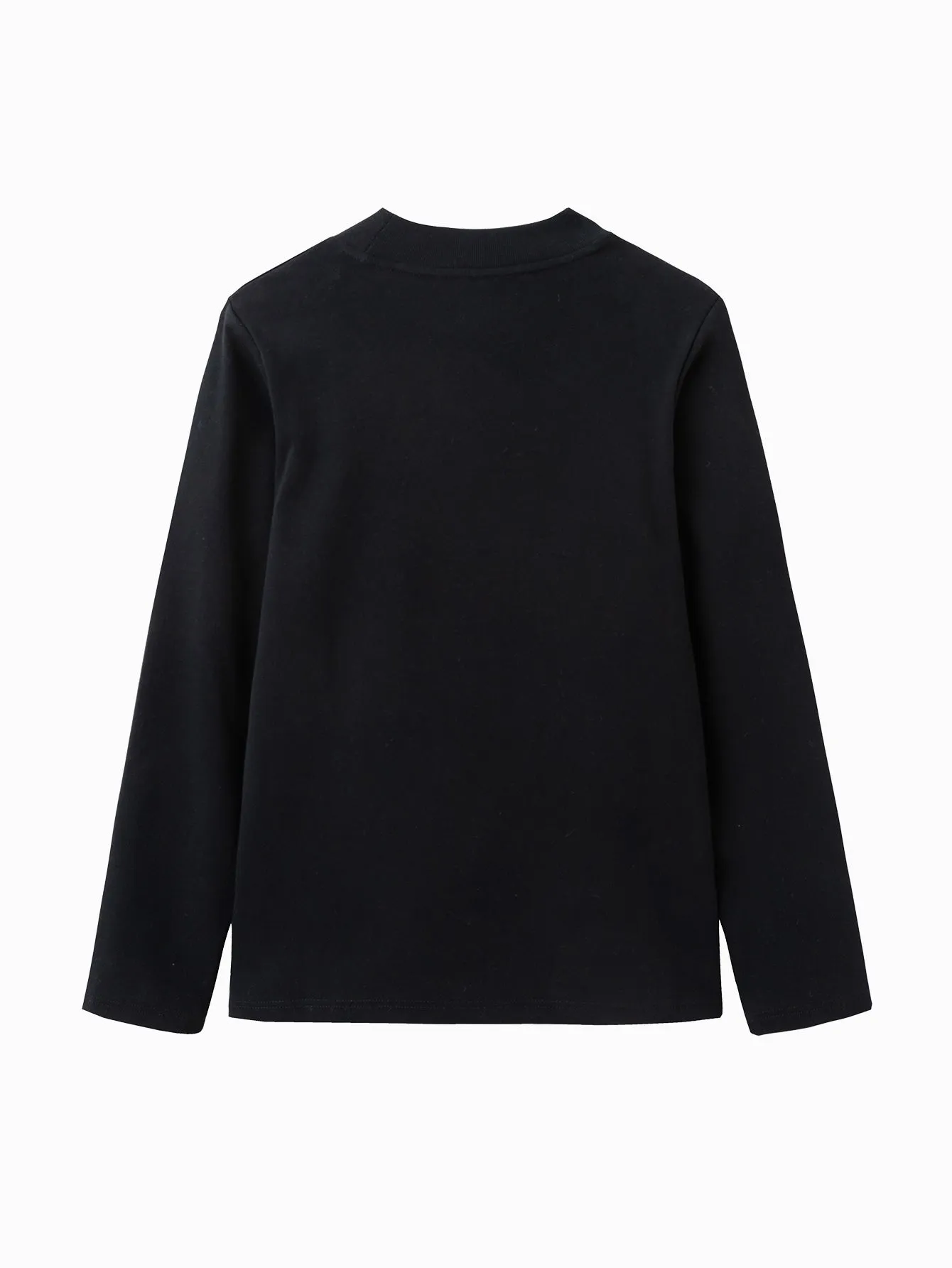 Unisex Toddler And Kid Xinjiang Cotton Elastic Long-Sleeved T-Shirt