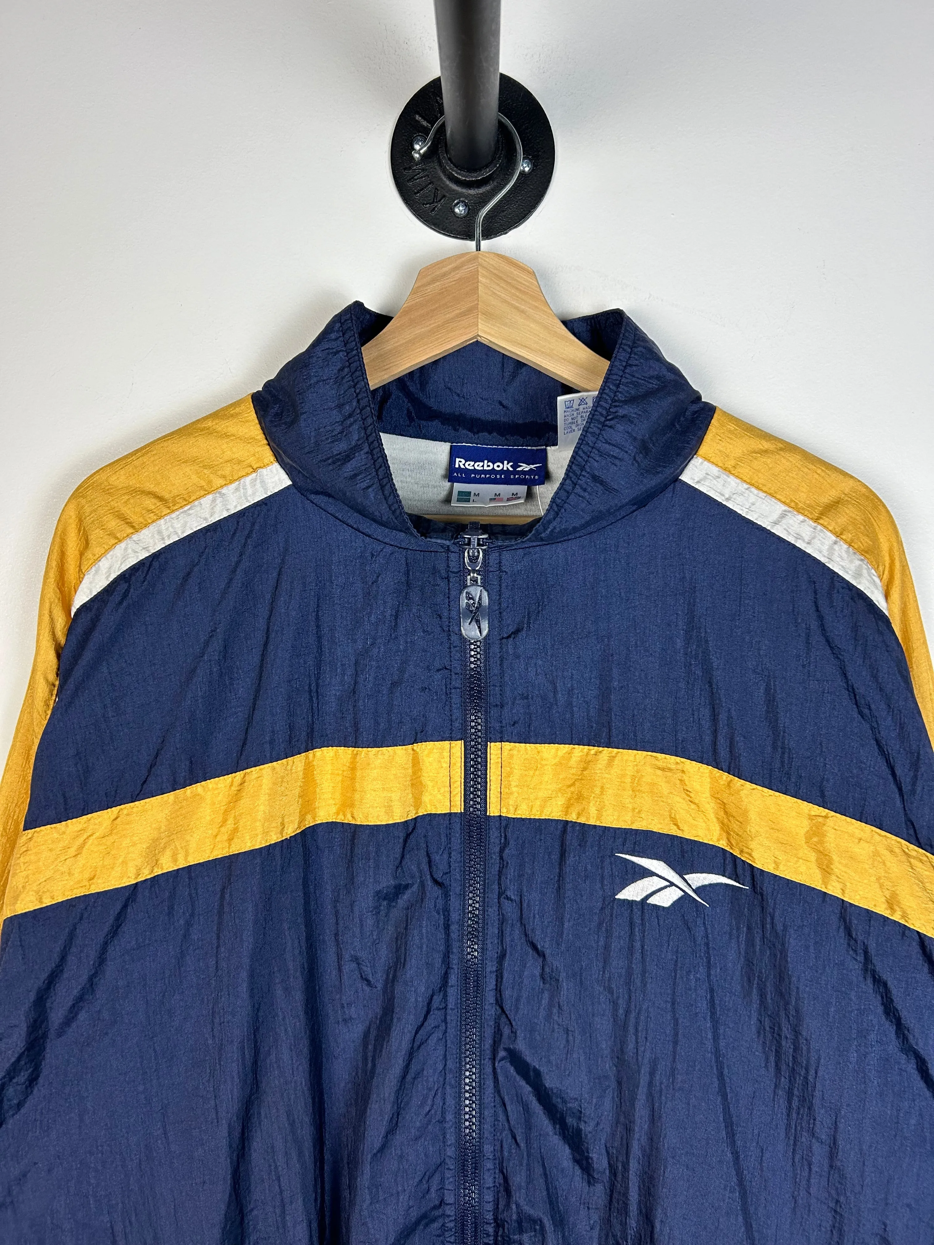 Vintage 90's Reebok Navy & Gold Windbreaker