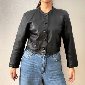 Vintage Black Leather Jacket