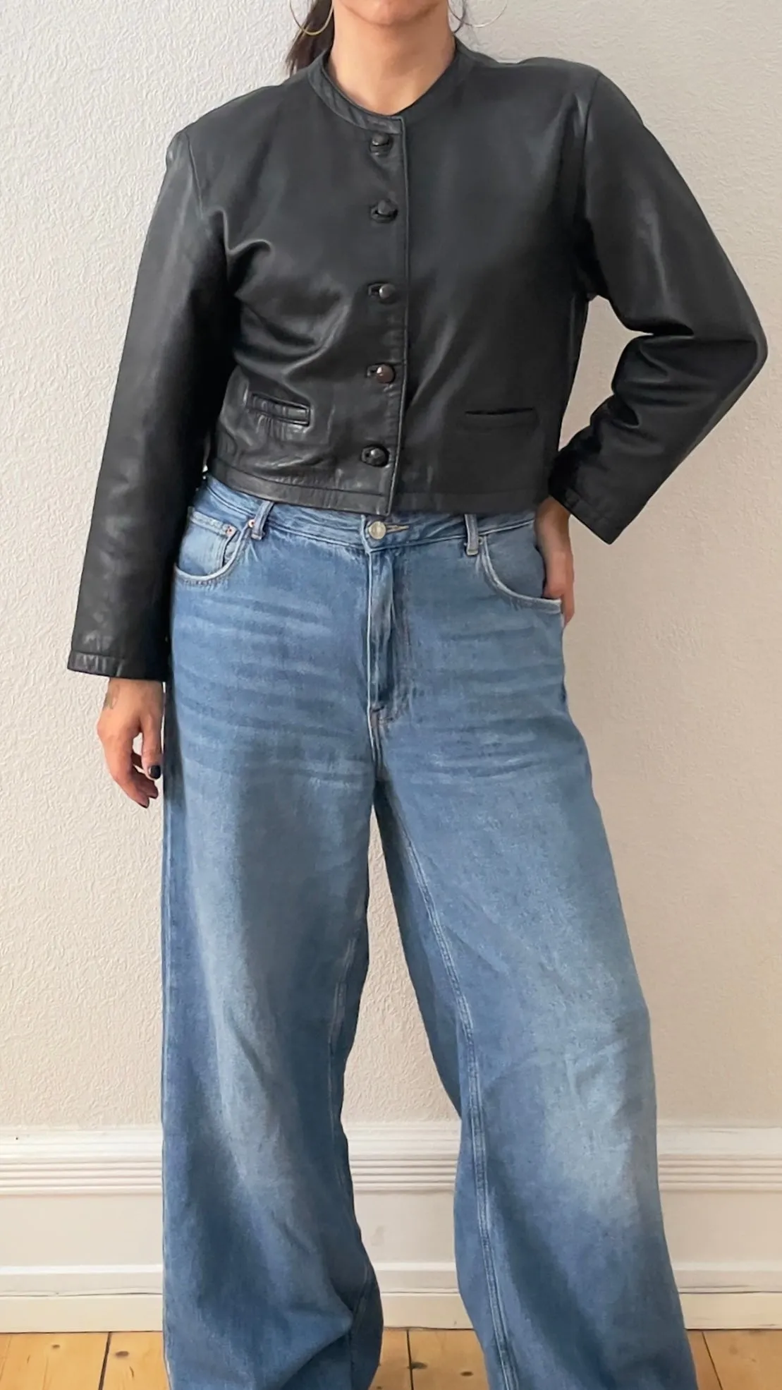 Vintage Black Leather Jacket