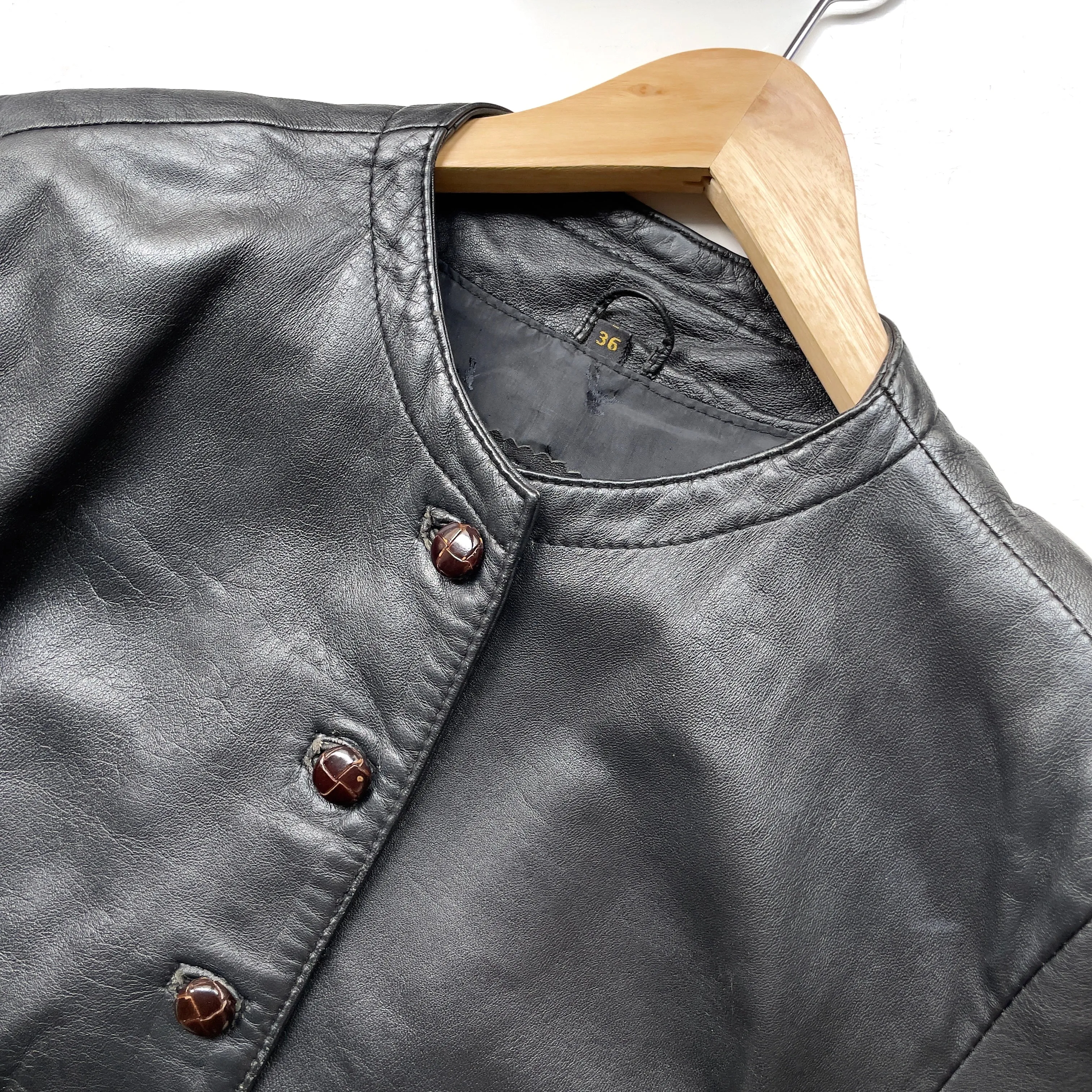 Vintage Black Leather Jacket
