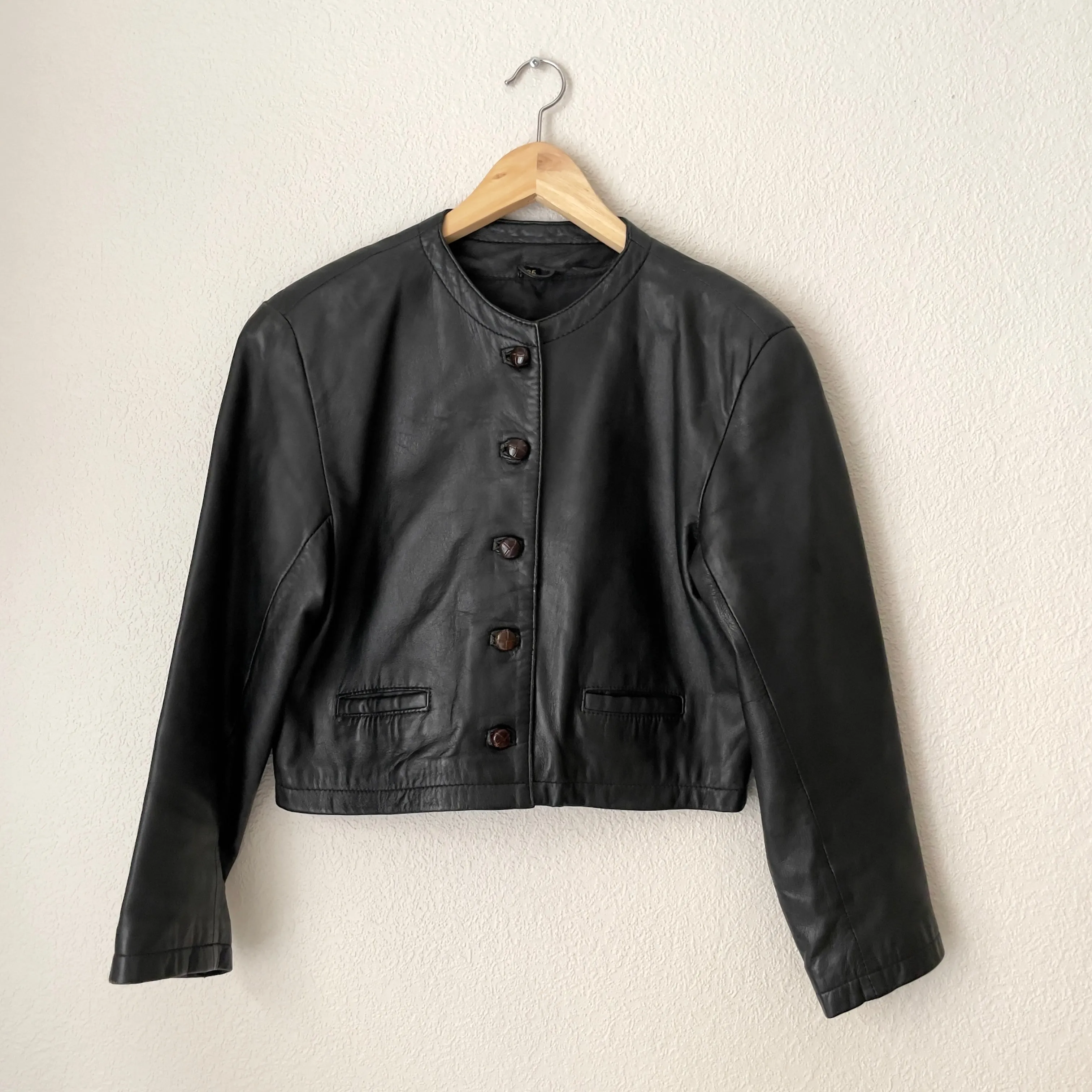 Vintage Black Leather Jacket
