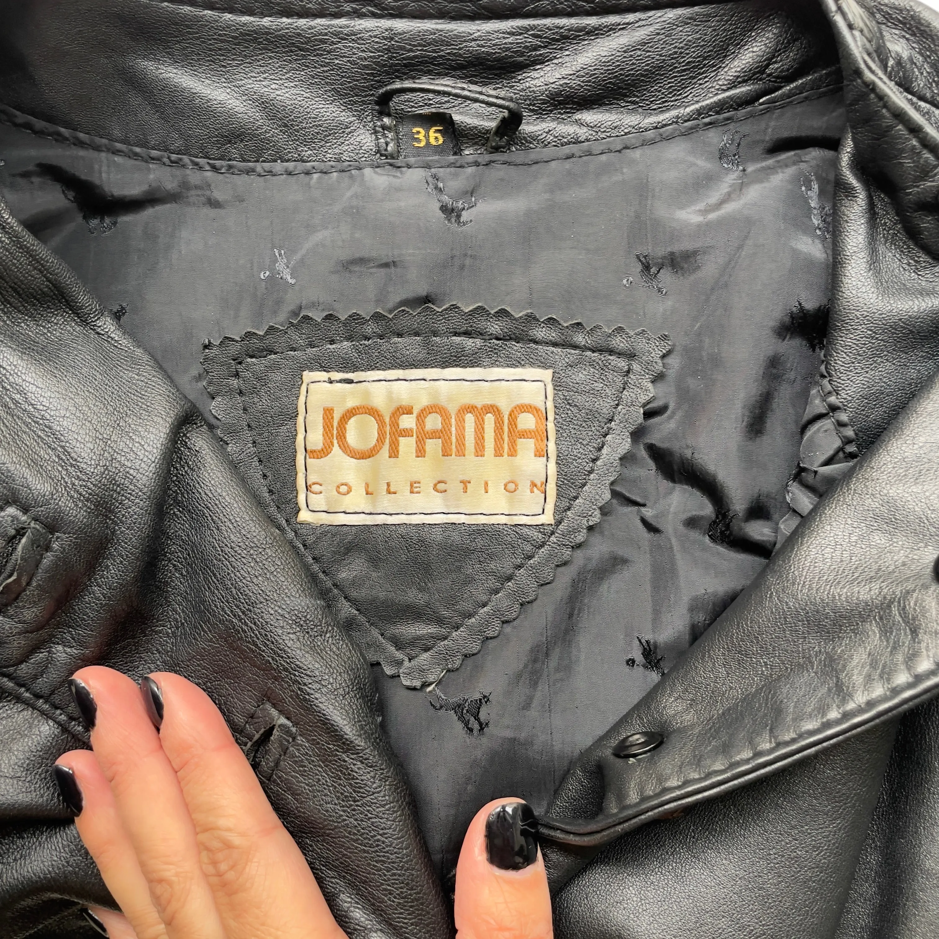 Vintage Black Leather Jacket