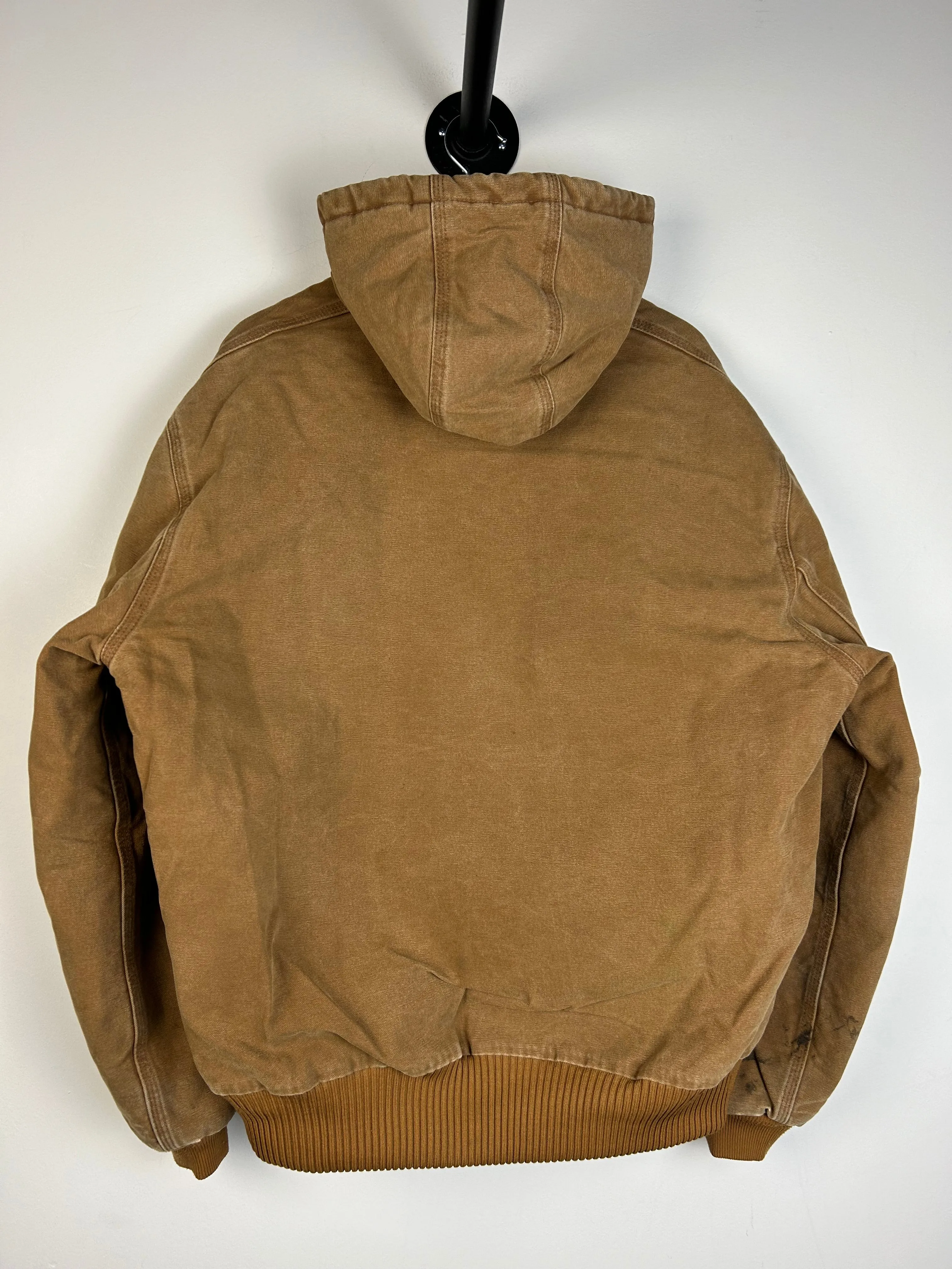 Vintage Carhartt Active Hooded Beige Jacket J130 211