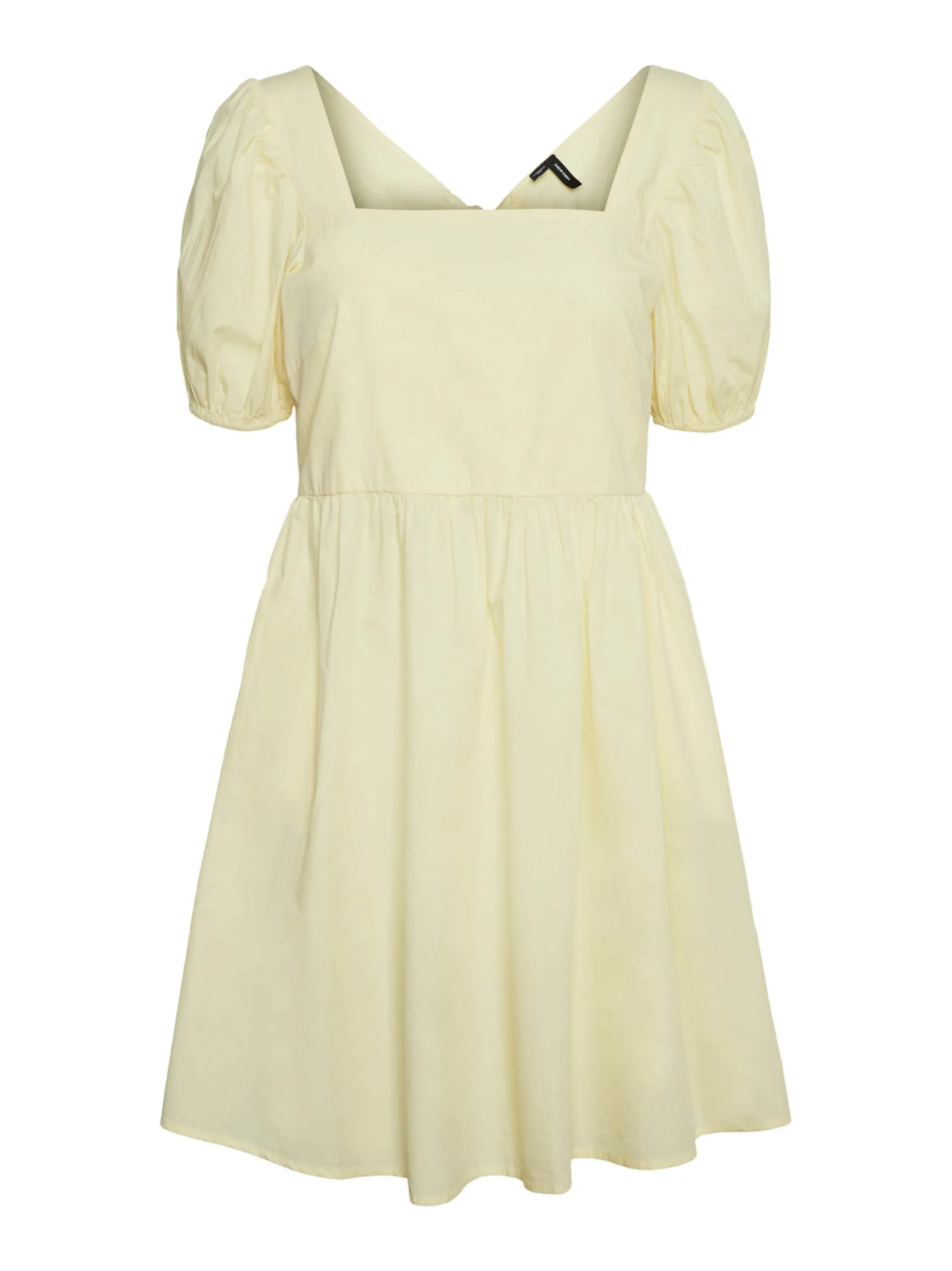 Women's Open Back Plain Solid Dress,Yellow