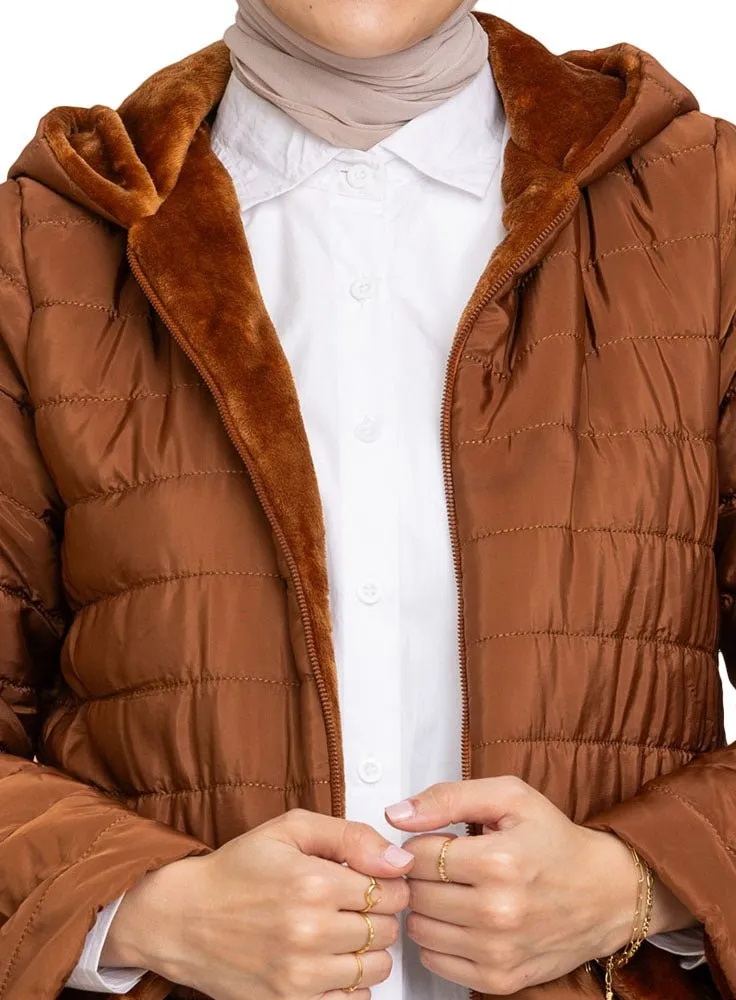 Wood Long-Double Face Jacket